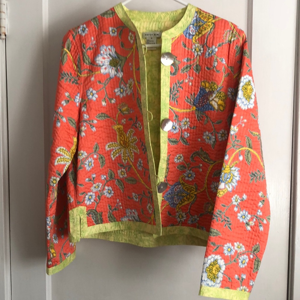 Patty Kim NY, Reversible Cotton Jacket Pearl